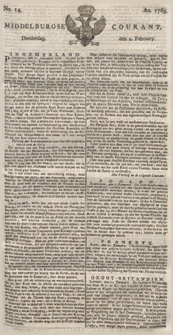 Middelburgsche Courant 1769-02-02