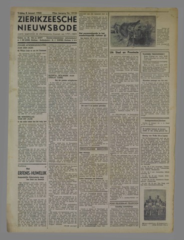 Zierikzeesche Nieuwsbode 1943-01-08