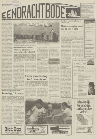 Eendrachtbode /Mededeelingenblad voor het eiland Tholen 1983-06-30