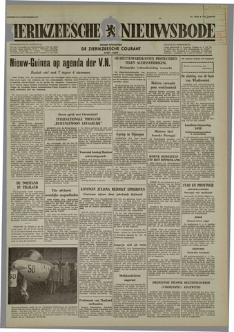 Zierikzeesche Nieuwsbode 1957-09-19