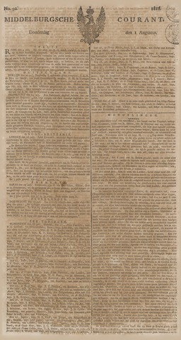 Middelburgsche Courant 1816-08-01