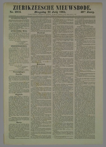 Zierikzeesche Nieuwsbode 1884-07-22