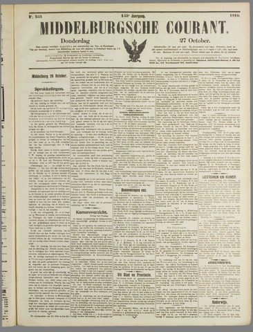 Middelburgsche Courant 1910-10-27