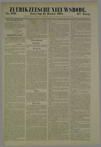Zierikzeesche Nieuwsbode 1884-10-18