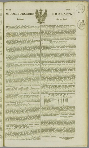 Middelburgsche Courant 1816-06-22