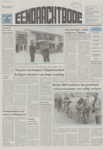 Eendrachtbode /Mededeelingenblad voor het eiland Tholen 1997-04-24