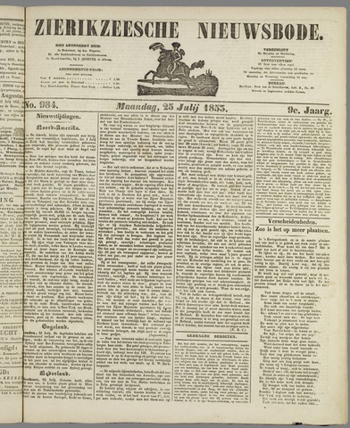 Zierikzeesche Nieuwsbode 1853-07-25