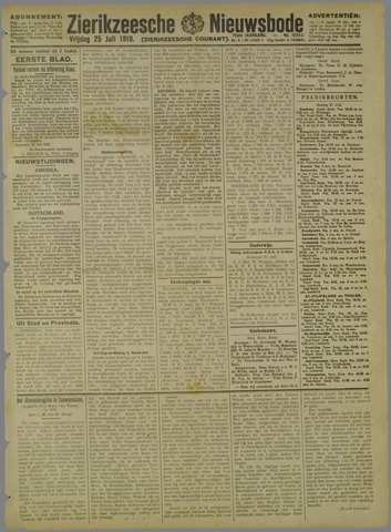 Zierikzeesche Nieuwsbode 1919-07-25