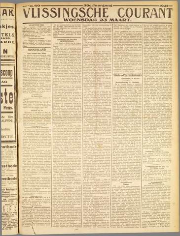 Vlissingse Courant 1921-03-23