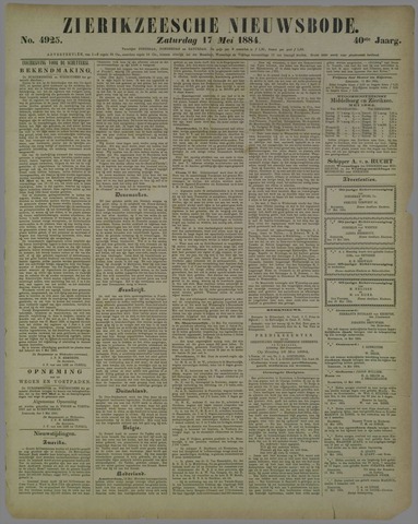 Zierikzeesche Nieuwsbode 1884-05-17