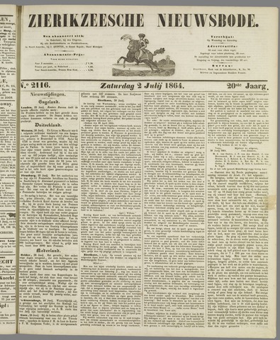 Zierikzeesche Nieuwsbode 1864-07-02