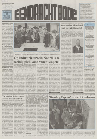 Eendrachtbode /Mededeelingenblad voor het eiland Tholen 2000-10-26