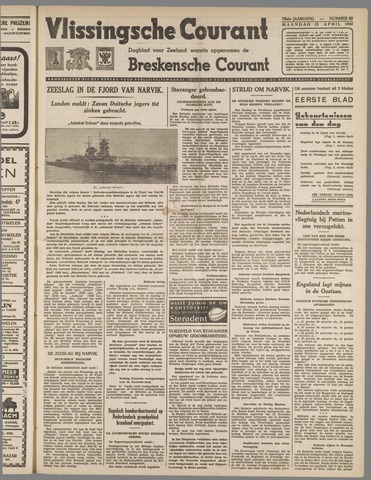 Vlissingse Courant 1940-04-15
