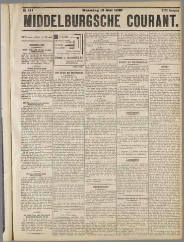 Middelburgsche Courant 1929-05-13