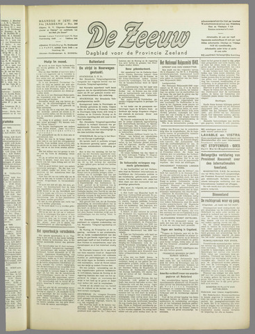 De Zeeuw. Christelijk-historisch nieuwsblad voor Zeeland 1940-06-10