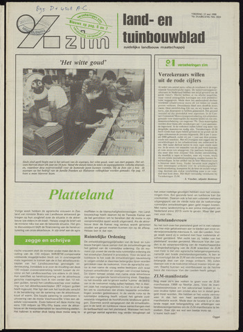 Zeeuwsch landbouwblad ... ZLM land- en tuinbouwblad 1988-05-13