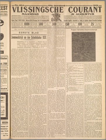 Vlissingse Courant 1931-08-31