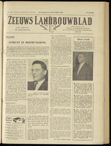 Zeeuwsch landbouwblad ... ZLM land- en tuinbouwblad 1959-09-26