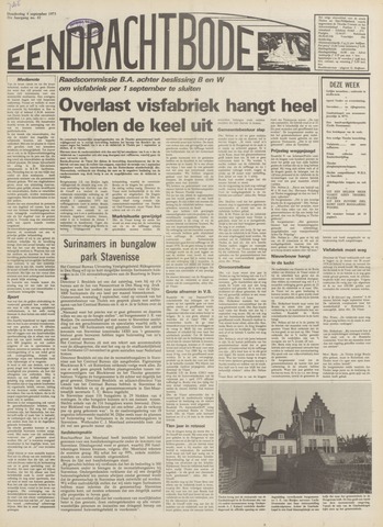 Eendrachtbode /Mededeelingenblad voor het eiland Tholen 1975-09-04