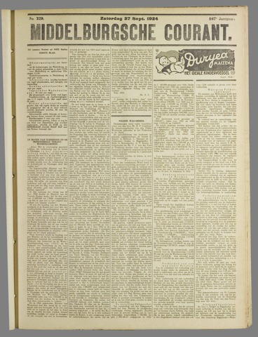 Middelburgsche Courant 1924-09-27