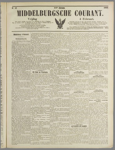 Middelburgsche Courant 1910-02-04