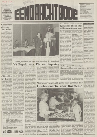 Eendrachtbode /Mededeelingenblad voor het eiland Tholen 1990-02-15