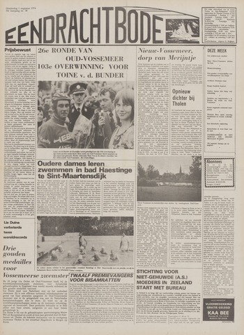 Eendrachtbode /Mededeelingenblad voor het eiland Tholen 1974-08-01