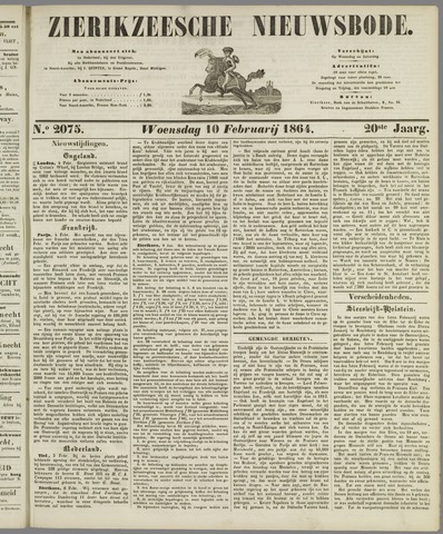 Zierikzeesche Nieuwsbode 1864-02-10
