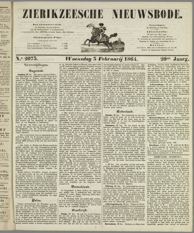 Zierikzeesche Nieuwsbode 1864-02-03