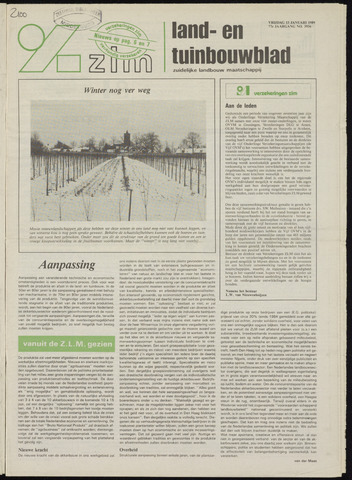 Zeeuwsch landbouwblad ... ZLM land- en tuinbouwblad 1989-01-13