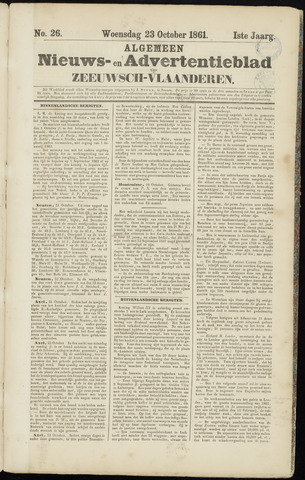 Ter Neuzensche Courant / Neuzensche Courant / (Algemeen) nieuws en advertentieblad voor Zeeuwsch-Vlaanderen 1861-10-23