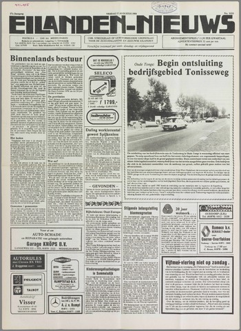 Eilanden-nieuws. Christelijk streekblad op gereformeerde grondslag 1984-08-17
