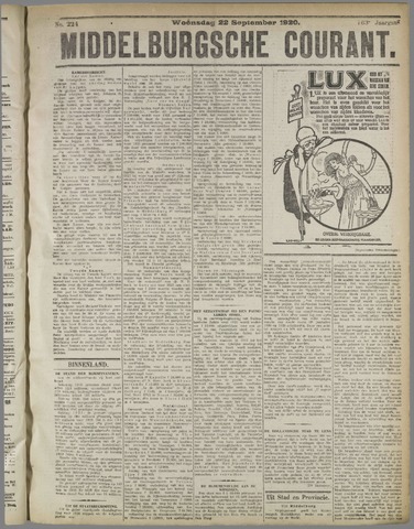 Middelburgsche Courant 1920-09-22