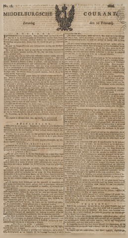 Middelburgsche Courant 1816-02-10