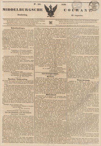Middelburgsche Courant 1839-08-22