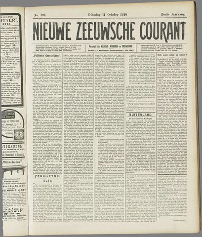 Nieuwe Zeeuwsche Courant 1910-10-11