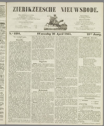 Zierikzeesche Nieuwsbode 1865-04-26