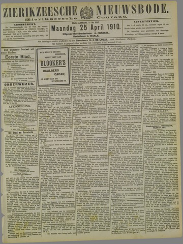 Zierikzeesche Nieuwsbode 1910-04-25