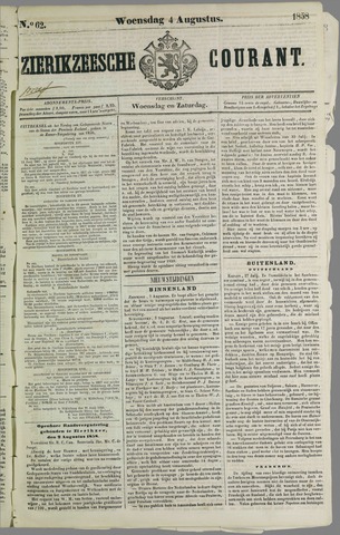 Zierikzeesche Courant 1858-08-04