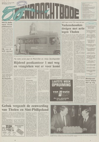 Eendrachtbode /Mededeelingenblad voor het eiland Tholen 1994-02-17
