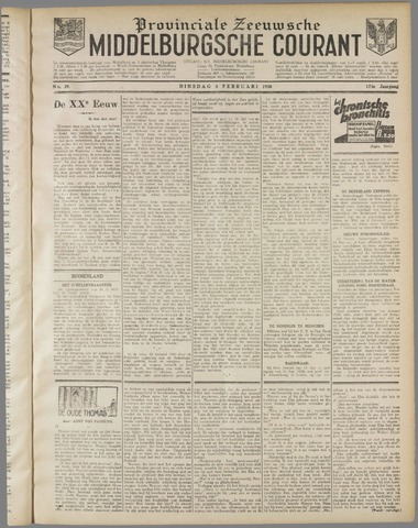 Middelburgsche Courant 1930-02-04