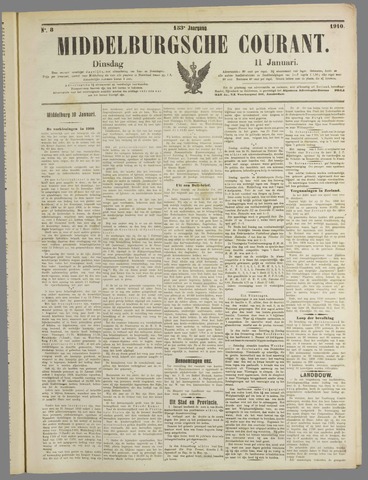 Middelburgsche Courant 1910-01-11
