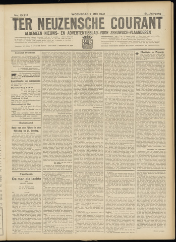Ter Neuzensche Courant / Neuzensche Courant / (Algemeen) nieuws en advertentieblad voor Zeeuwsch-Vlaanderen 1941-05-07