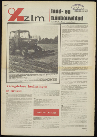 Zeeuwsch landbouwblad ... ZLM land- en tuinbouwblad 1978-05-19
