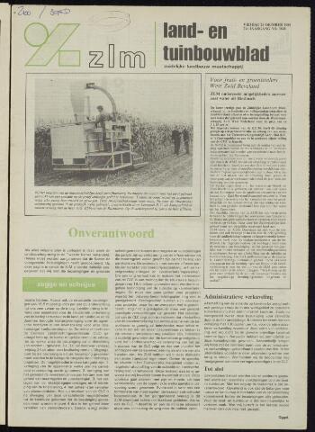 Zeeuwsch landbouwblad ... ZLM land- en tuinbouwblad 1986-10-24
