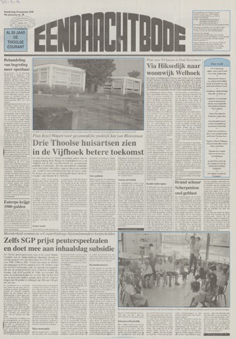 Eendrachtbode /Mededeelingenblad voor het eiland Tholen 2000-08-24