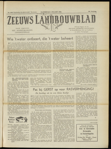 Zeeuwsch landbouwblad ... ZLM land- en tuinbouwblad 1956-03-03