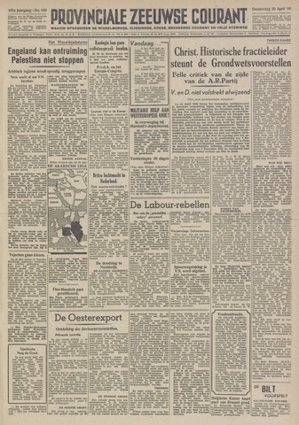 Provinciale Zeeuwse Courant 1948-04-29